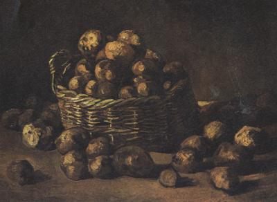 Vincent Van Gogh Still life with a Basket of Potatoes (nn04) Sweden oil painting art
